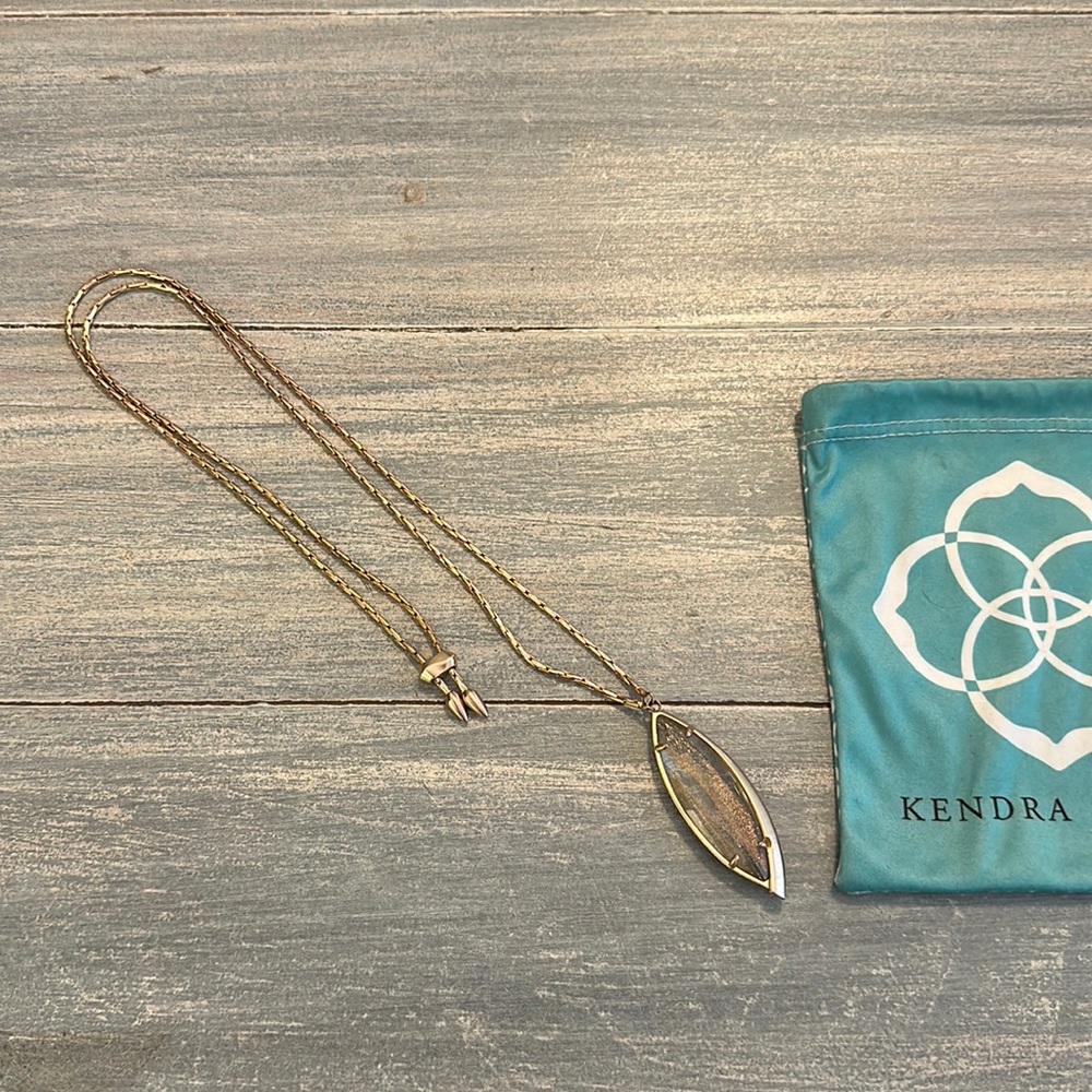 Kendra Scott Rose Gold Shimmer Necklace